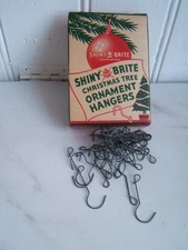 VINTAGE SHINY BRITE CHRISTMAS TREE ORNAMENT HANGERS NOS