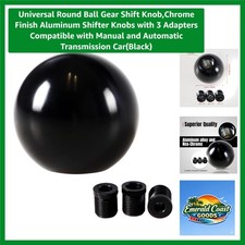 Universal Round Ball Gear Shift Knobchrome Finish Aluminum Shifter Knobs Wit...