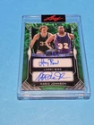 LARRY BIRD * MAGIC JOHNSON 2025 LEAF METAL AUTHENTICS DUAL ON CARD AUTO 3/3