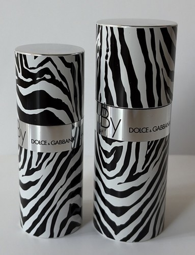 Vintage DOLCE & GABBANA BY Man Zebra EauDe Toilette Cologne 1.7oz and 3.4oz USED