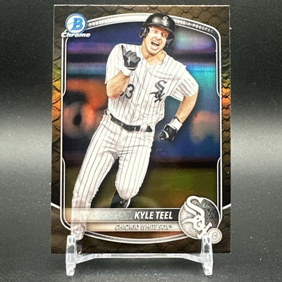 #ad Kyle Teel 2025 Bowman Chrome Reptilian Refractor Chicago White Sox BCP 118 $2.00