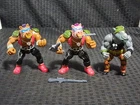 Vintage 1988 Playmates TMNT 1 Soft Head Rocksteady (2) Bebop 1 Soft 1 Hard Head