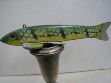 Randall DELUX Fish DECOY SPEARING METAL CAST ALUMINUM FINS Minnesota 6" PERCH