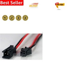 Reliable JST Type 12 Volt 2 Pin Connector with 120mm Leads - Easy Removal Wire