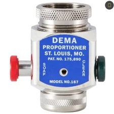 Dema 167 Faucet Mounted Chemical/Soap Dispenser for Cleaning Chemicals Kitchens