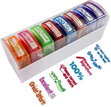 Teacher Stamps for Grading Classroom,Parent Signature Teacher Self-Inking Stamp