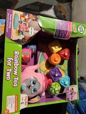 LeapFrog Rainbow Tea for Two Pretend Play Set 18 Pieces Ages  TORN BOX  