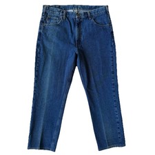 Vintage Carhartt B18 DST Men's Jeans 38x30 Traditional Fit Dark Stone Denim