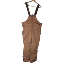 KEY Outerwear Regular Size L Brown Insulated Bib Overalls Workwear Winter Snow