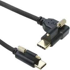 Alvin's Cables Ultra-Flexible Locking USB-C Braided Power Cable for Blackmagic 