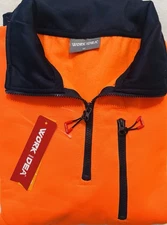 Work Idea Men’s Safety Jacket High Visibility Reflective Sweat Shirt Men’s