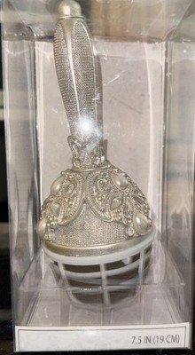 Lillian Rose Wedding Flower Bouquet Holder Silver color Rhinestone & Pearl NIB