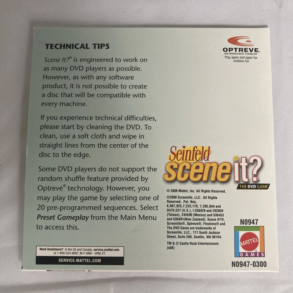 Seinfeld Scene it? The DVD Game 2008Replacement Disc Only ~ NEW - Image 2 of 2