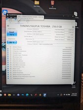 Toshiba THNSN5256GPUK 256GB M.2 NVMe PCIe SSD Tested 74% Health