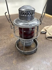Adams & Westlake Co B&O Railroad RED GLOBE Kero Lantern BALTIMORE & OHIO RR 2-52