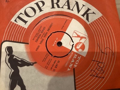 DAVID HUGHES . 7'' vinyl  1960 . LOOKING HIGH HIGH HIGH / MI AMOUR