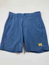 Michigan Wolverines Shorts Mens Blue Vineyard Vines Performance Stretch NCAA