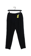 Uniqlo Women's Suit Trousers S Black Wool with Polyester, Viscose Dress Pants