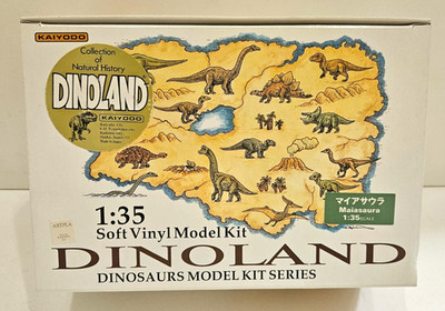 1/35 KAIYODO DINOLAND MAIASAURA DINOSAUR SOFT VINYL MODEL KIT NEW JURASSIC