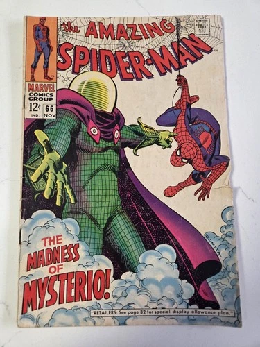 Marvel The Amazing Spider-Man #66 GD 1968 Spider-Man Mysterio Silver Age Comic