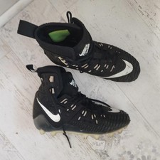 EUC Nike Force Savage Football Cleats Black White Size 8