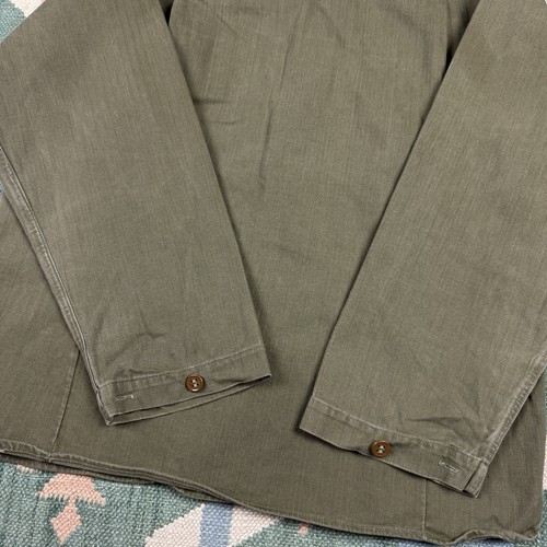 Vintage WW2 HBT US Army Women's Field Jacket Shirt Military Size Medium OD - Picture 7 of 7