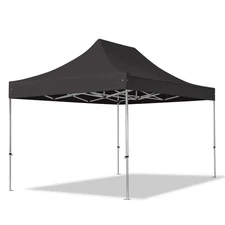 TOOLPORT Pop up canopy 10x15 ft PROFESSIONAL Gazebo Black Aluminum ~CLEARANCE