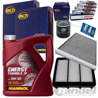 INSPEKTIONSPAKET SET+5W30 MOTORÖL für 1.4 1.6 2.0 HYUNDAI I30 FD KIA CEED JD ED