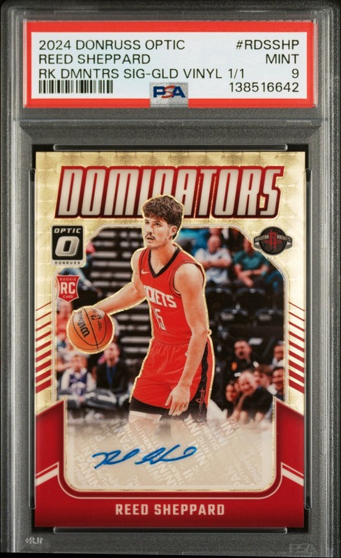 2024 DONRUSS OPTIC REED SHEPPARD GOOD VINYL 1/1 Auto PSA 9 - RDSSHP