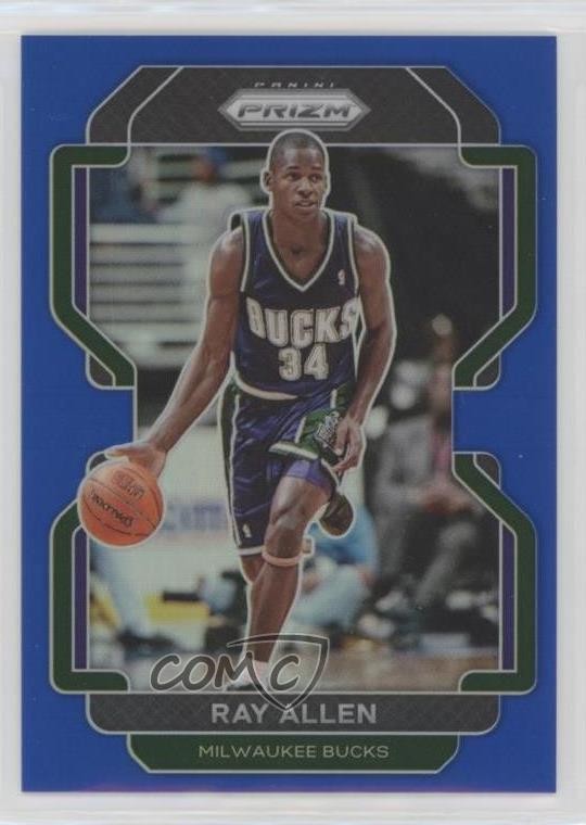 2021-22 Panini Prizm Blue Prizm 67/199 Ray Allen #251 HOF 0r5l