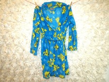 Pokemon Pikachu Pokeball Kids Robe Plush Soft Bathrobe Nintendo Blue 2022 M 8/10