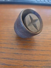 Antique Primitive Wood Round Butter Press