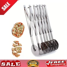 Stainless Steel Slicer 3/5 Wheel Pastry Pizza Cutter Dough Cuter Durable New