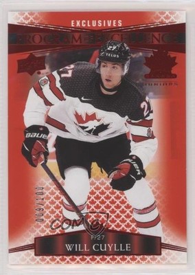 2022 Team Canada Juniors Program of Excellence UD Exclusives Will Cuylle y0i
