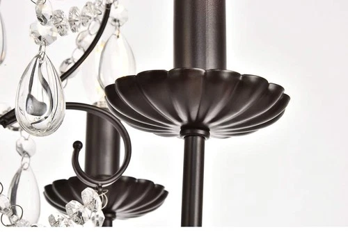 Living District Blaise 5-Light Transitional Metal Pendant in Oil Rubbed Bronze - Picture 5 of 6