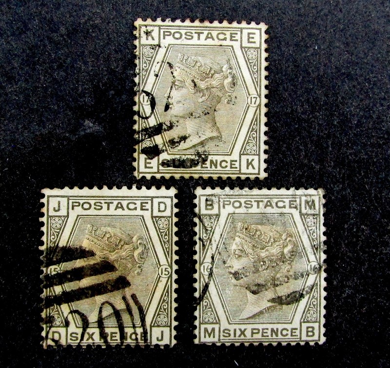 nystamps Great Britain Stamp # 62P 15 16 17 Used $207 L24y1396