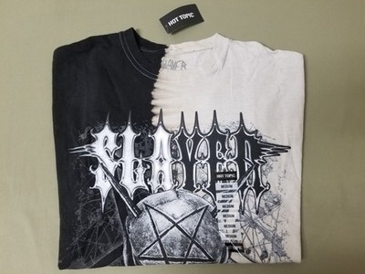 New Slayer Skull Split Dye Music T-Shirt.