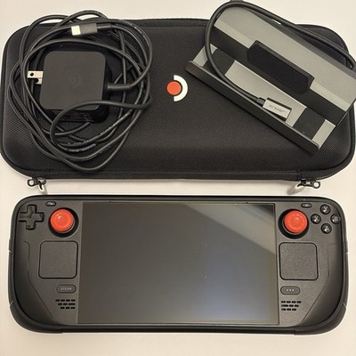 Steam Deck OLED 512GB Console 100% Battery Health w/Case, Charger, and Dock