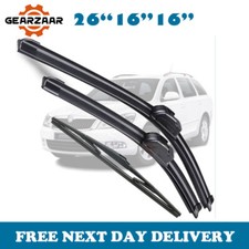 For Toyota Prius 2003-2015 New Front and Rear Windscreen Wiper Blades 26"16"16"