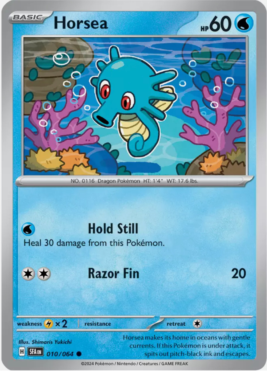 POKEMON - Horsea 010/064 - Shrouded Fable - Common - NM/M - NEW