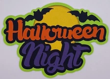 Halloween - Halloween Night - Paper Piecing Scrapbook Embellishment Die Cuts