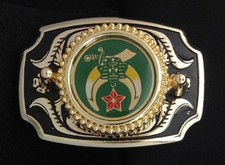 Shriner Shrine Mason Masonic Freemason Belt Buckle - 350