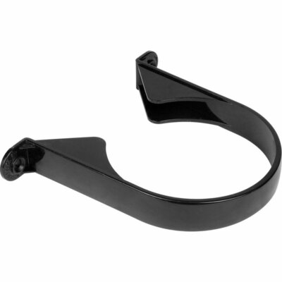4 Zoll / 110 mm Bodenrohrschelle nur Halterung für Boden- & Entlüftungsstapel schwarz