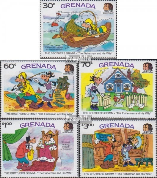 grenade 1423-1427 (complète edition) neuf avec gomme originale 1985 walt-disney- - Photo 1/1