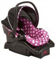 Disney Light 'n Comfy Luxe Infant Car Seat Minnie Dot Infant Baby Safety Child Disney Light 'n Comfy Luxe Infant Car Seat Minnie Dot Infant Baby Safety Child