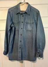 shirt large jacket woman Gloria Vanderbilt de...