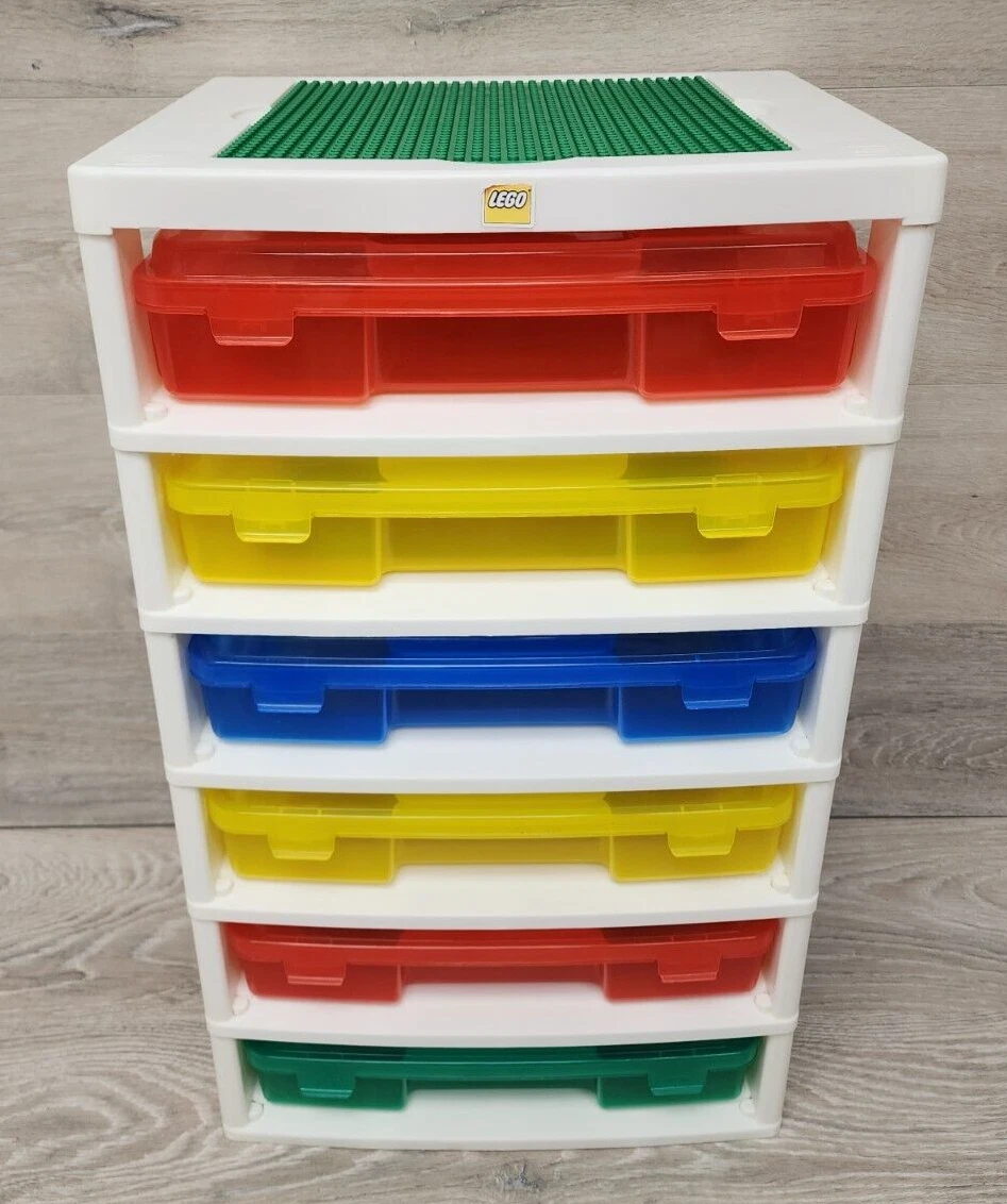 Iris Lego Storage Containers Organizers 6 Drawer Tower 24.75 Tall 2013