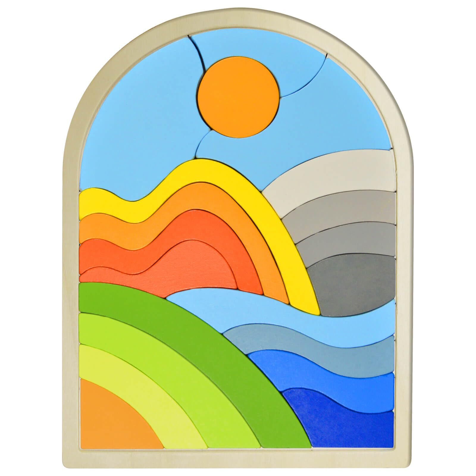 ECROUATY Wooden Puzzle Matching Adult Memory Game for Dementia Activities for...