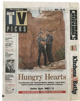 Wes Studi and Adam Beach Newsday Local TV Guide November 16 2003 / LI NY Edition