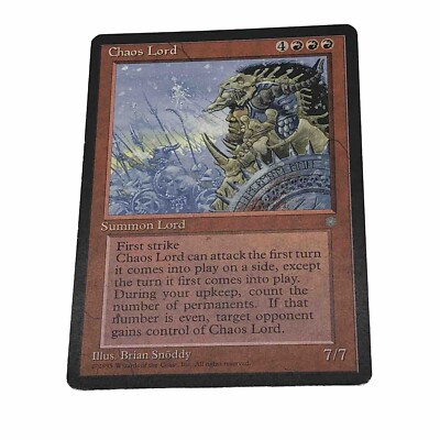 Magic The gathering Chaos Lord Ice Age Rare Creature | eBay